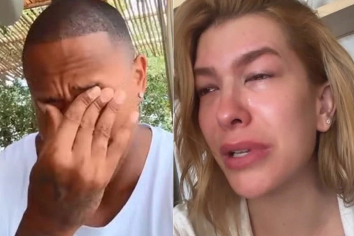 Leo Santana surge aos prantos diante de ocorrido com Liz