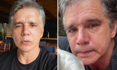 Marcio Garcia surge com lagrimas nos olhos e desabafa sobre