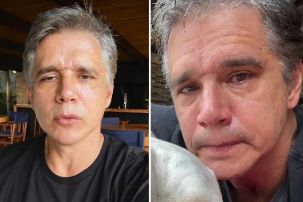 Marcio Garcia surge com lagrimas nos olhos e desabafa sobre