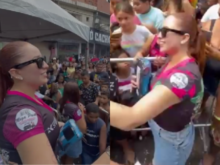 Mari Fernandez promove acao social de Natal em comunidade de