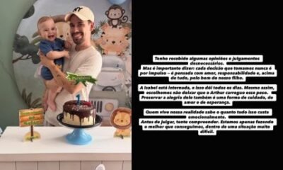 Marido de Isabel Veloso rebate criticas apos festa do filho