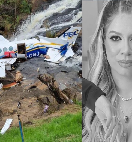 Marilia Mendonca fez registro dentro do aviao pouco antes de