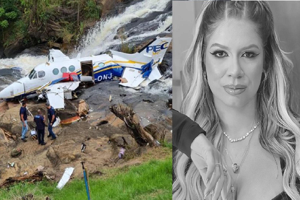 Marilia Mendonca fez registro dentro do aviao pouco antes de