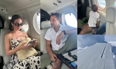 Nas alturas Isis Valverde e familia estreiam jatinho particular de