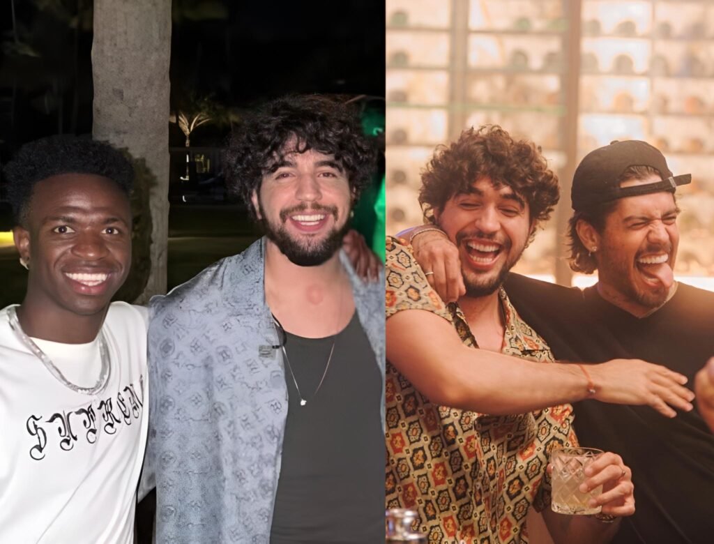 Nattan vira assunto apos postar foto com Vini Jr embalada