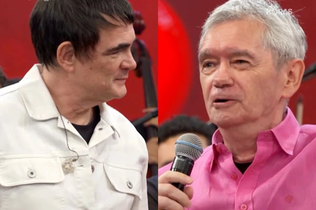 No Altas Horas Serginho Groisman canta com Samuel Rosa e