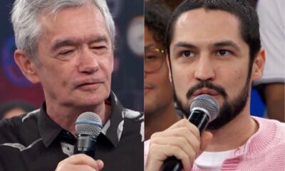 No Altas Horas detalhe com Gabriel Leone nao passa despercebido