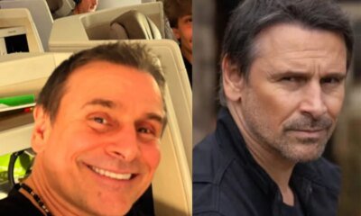 Parece com o pai Murilo Rosa aparece ao lado do