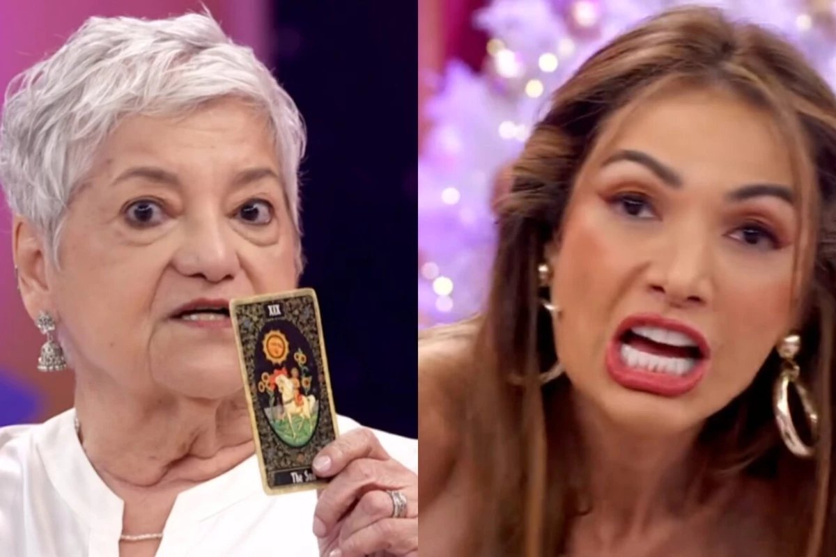 Patricia Poeta tira carta no Encontro e tarologa faz previsao