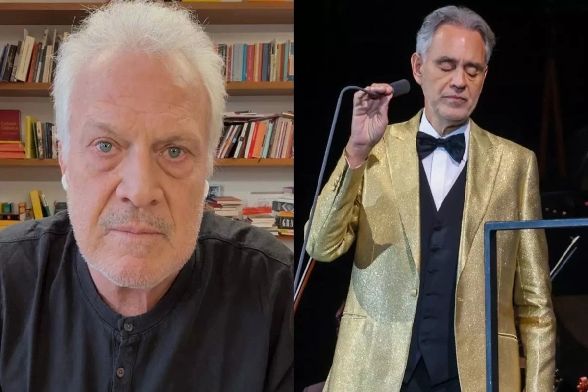 Pedro Bial fez pergunta proibida a Andrea Bocelli e cantor