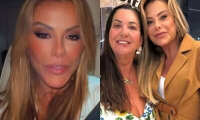 Poliana Rocha prestigia aniversario da mae de Virginia e elogia