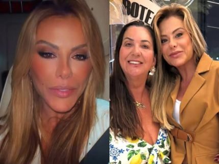 Poliana Rocha prestigia aniversario da mae de Virginia e elogia