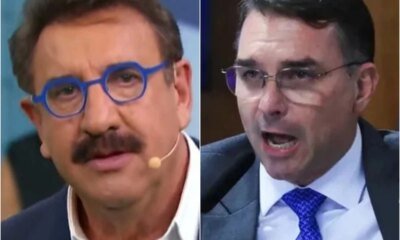 Ratinho diz o que pensa mas Flavio Bolsonaro rebate opiniao