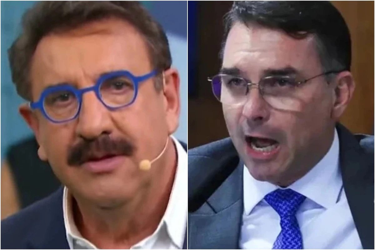 Ratinho diz o que pensa mas Flavio Bolsonaro rebate opiniao