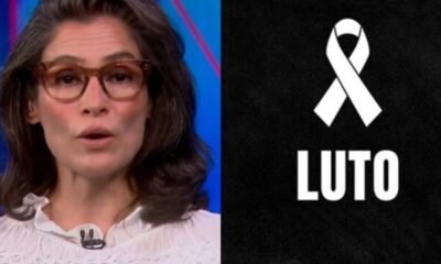 Renata Vasconcellos entra com plantao na Globo para confirmar morte