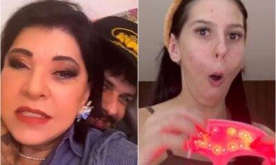 Roberta Miranda surge em momento de intimidade com Ze Felipe