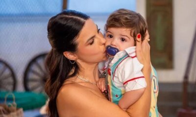 Sthefany Brito mostra cicatriz do filho apos acidente e cirurgia