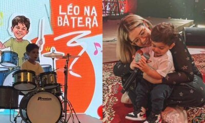 Video Leo surge tocando musica de Marilia Mendonca em sua