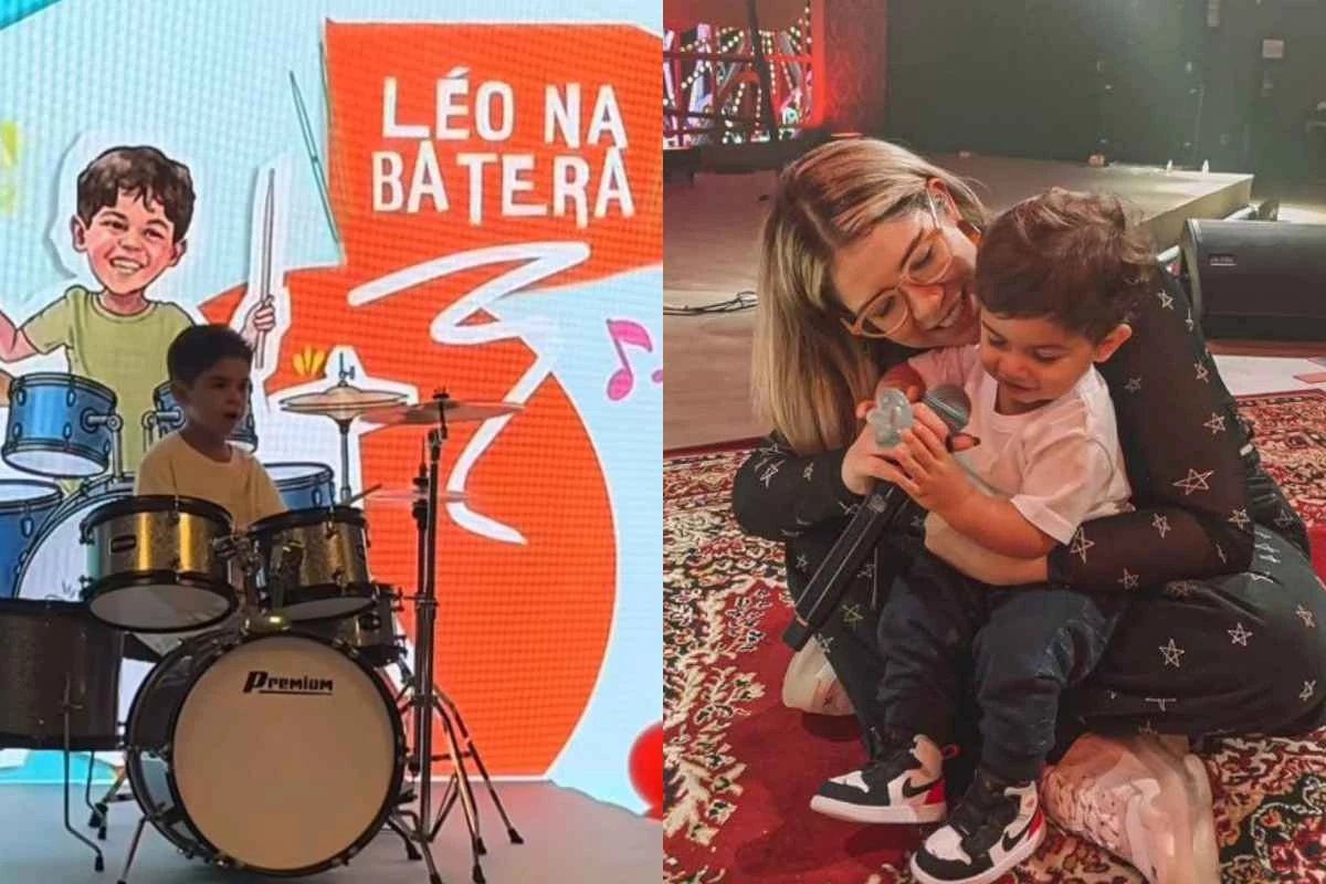 Video Leo surge tocando musica de Marilia Mendonca em sua