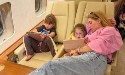 Virginia chega a Madri com os filhos para o reveillon