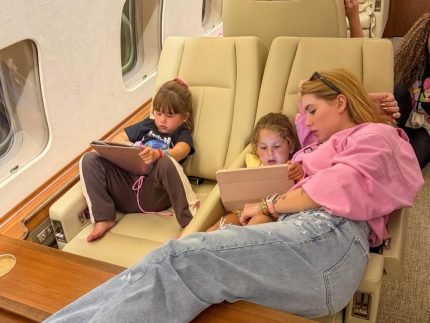 Virginia chega a Madri com os filhos para o reveillon
