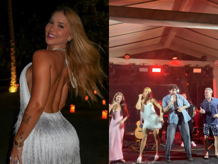 Virginia compartilha registros de pre reveillon na Bahia e Luciano Huck