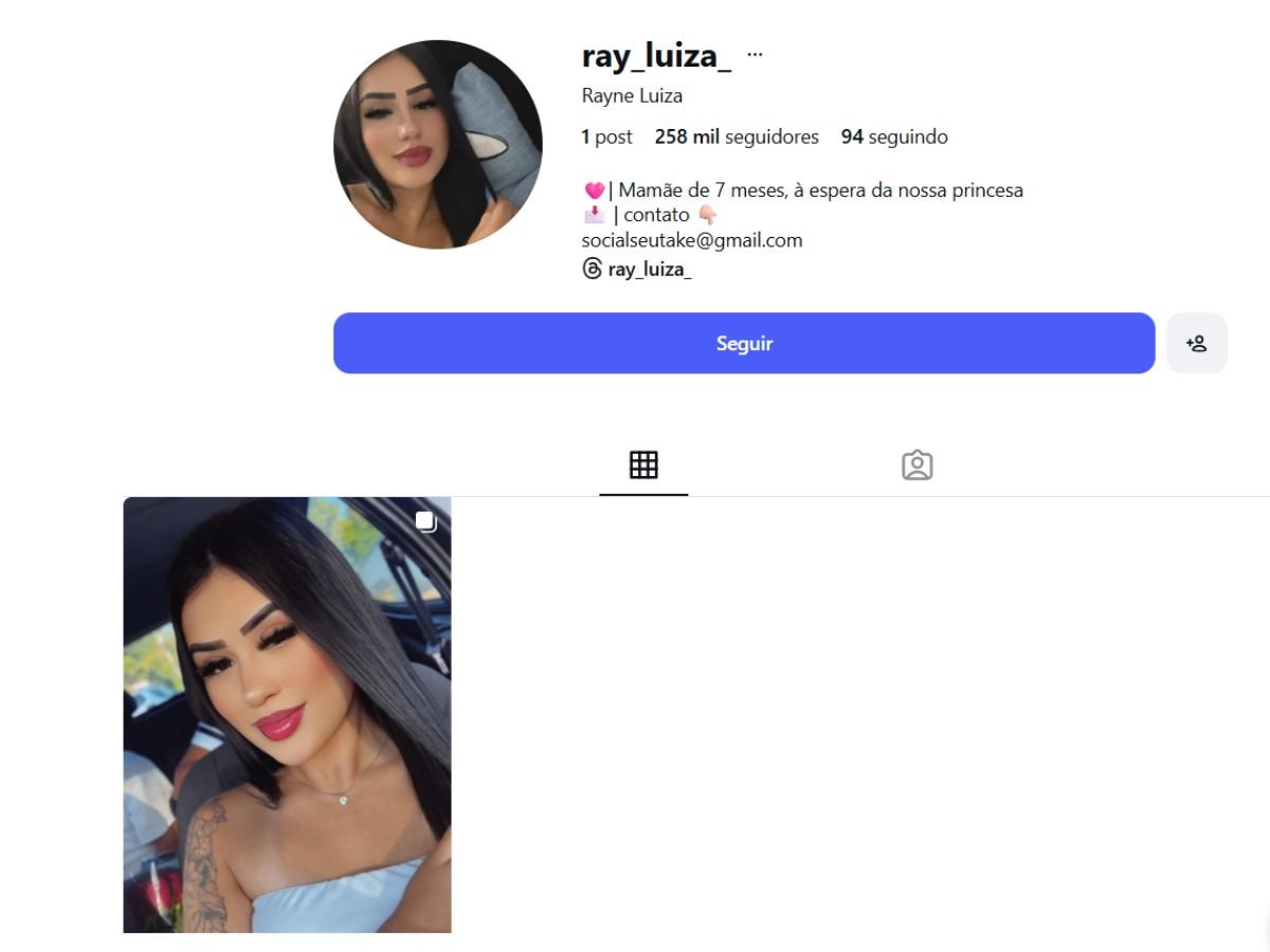 Reprodução rayane luiza