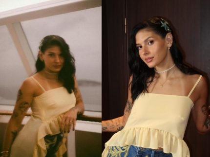 Ana Castela exibe looks para show em navio e detalhe