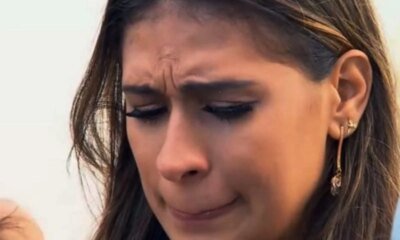 Ao lado do seu marido Simone Mendes surge aos prantos