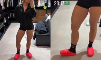 Apos crises de enxaqueca Vini Jr presenteia Virginia com acessorio