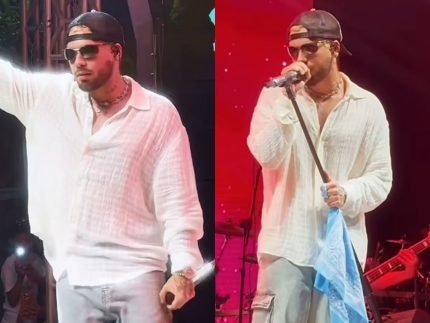 Apos termino Ze Felipe manda recado em show no Para