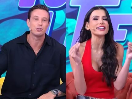 Apresentadores do Fofocalizando se despedem ao vivo de Cariucha