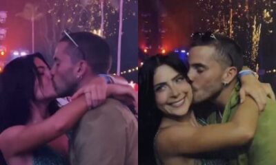 Assumidos Jade Picon posta video beijando Andre Lamoglia no reveillon