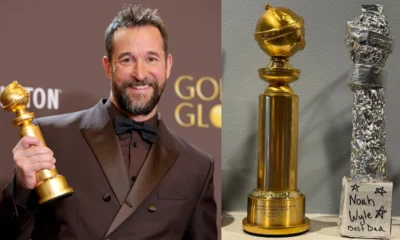 Ator de The Pitt mostra estatueta do Globo de.webp