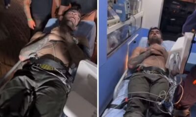 Cantor Luan Pereira e levado as pressas para hospital apos