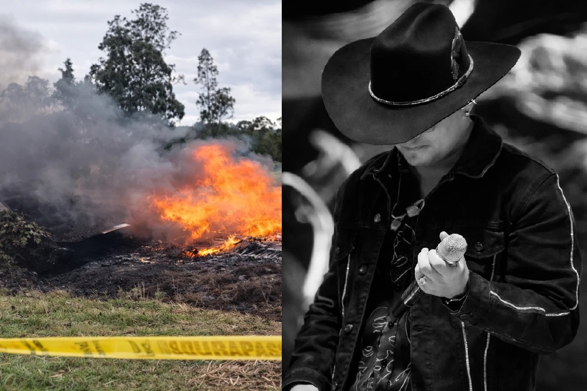 Cantor e banda morrem em acidente de aviao sem sobreviventes