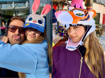 Caua Reymond e a filha aproveitam ferias na Disney Ela