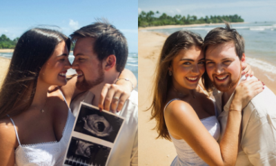 Cesar Filho e Elaine Mickely avos Luma recebe mensagens de