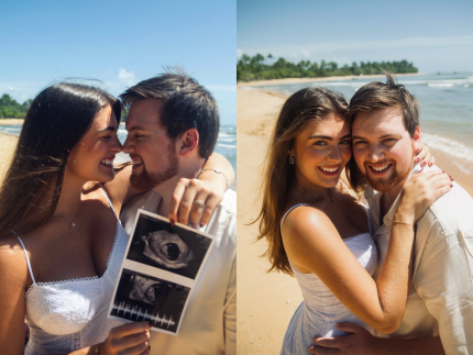 Cesar Filho e Elaine Mickely avos Luma recebe mensagens de