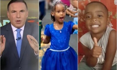 Coube a Reinaldo Gottino dar noticia sobre criancas desaparecidas e