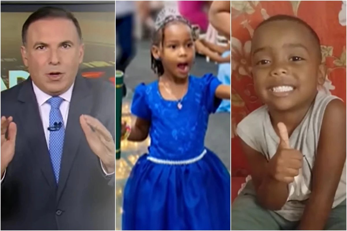 Coube a Reinaldo Gottino dar noticia sobre criancas desaparecidas e