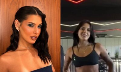 De top e short curto Ana Castela apronta todas com