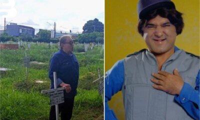 Dede Santana emociona a todos durante visita ao tumulo de