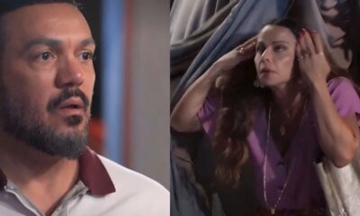 Detalhe em atuacao de Viviane Araujo com Belo em Tres