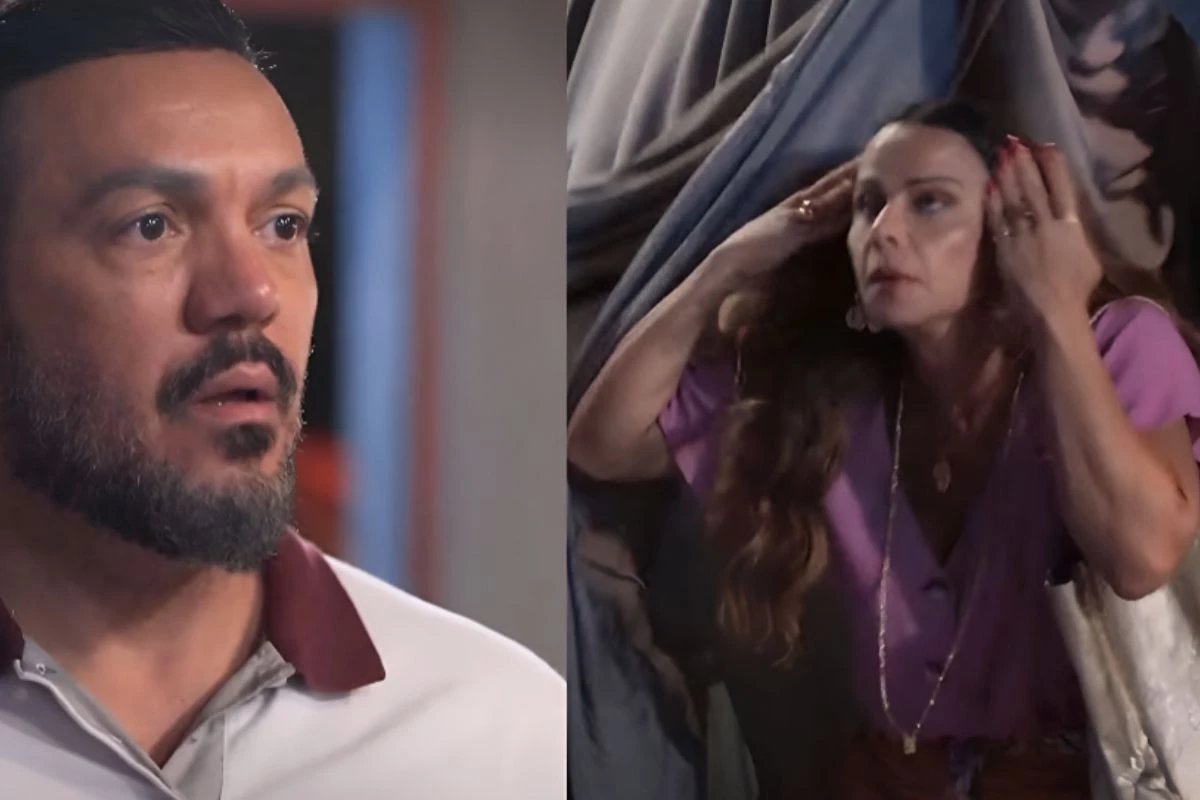 Detalhe em atuacao de Viviane Araujo com Belo em Tres