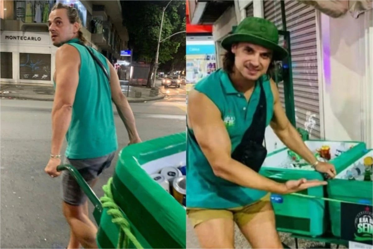 Ex ator da Globo que virou vendedor de cerveja na rua