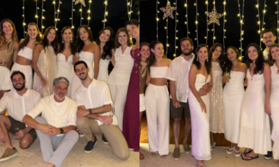 Familia reunida Bonner e Fatima Bernardes passam Ano Novo com