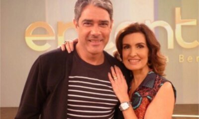 Fatima Bernardes e William Bonner esperaram 2026 juntos e comemoraram
