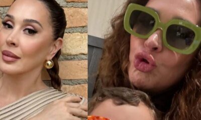 Filho de Claudia Raia chama atencao em nova aparicao publica