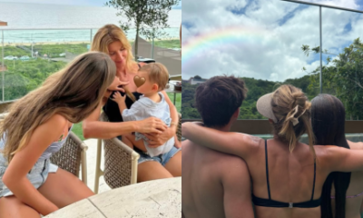 Gisele Bundchen compartilha momentos em familia mas nao expoe os